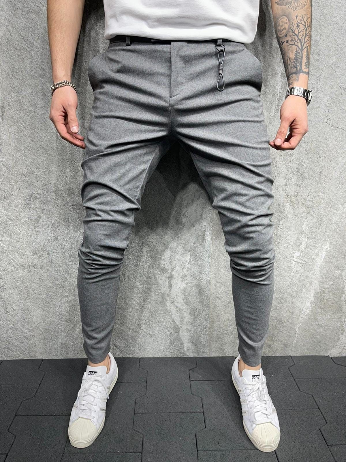 Beige Cargo Jogger Pants gallery.thumbnail 2