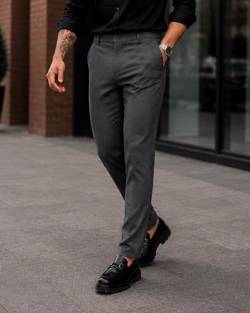 Tailored Essential Trousers – Dark Grey gallery.thumbnail 2