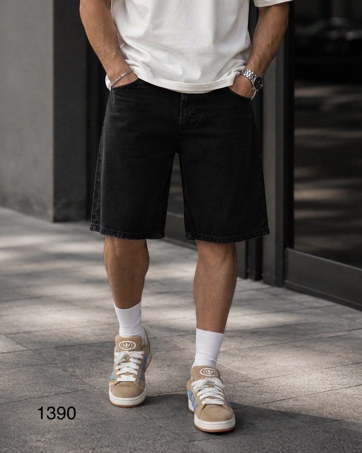 Clean Cut Denim Shorts – Black gallery.thumbnail 1