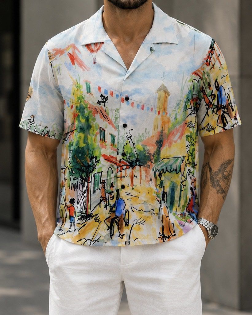 Abstract Print Shirt gallery.thumbnail 1
