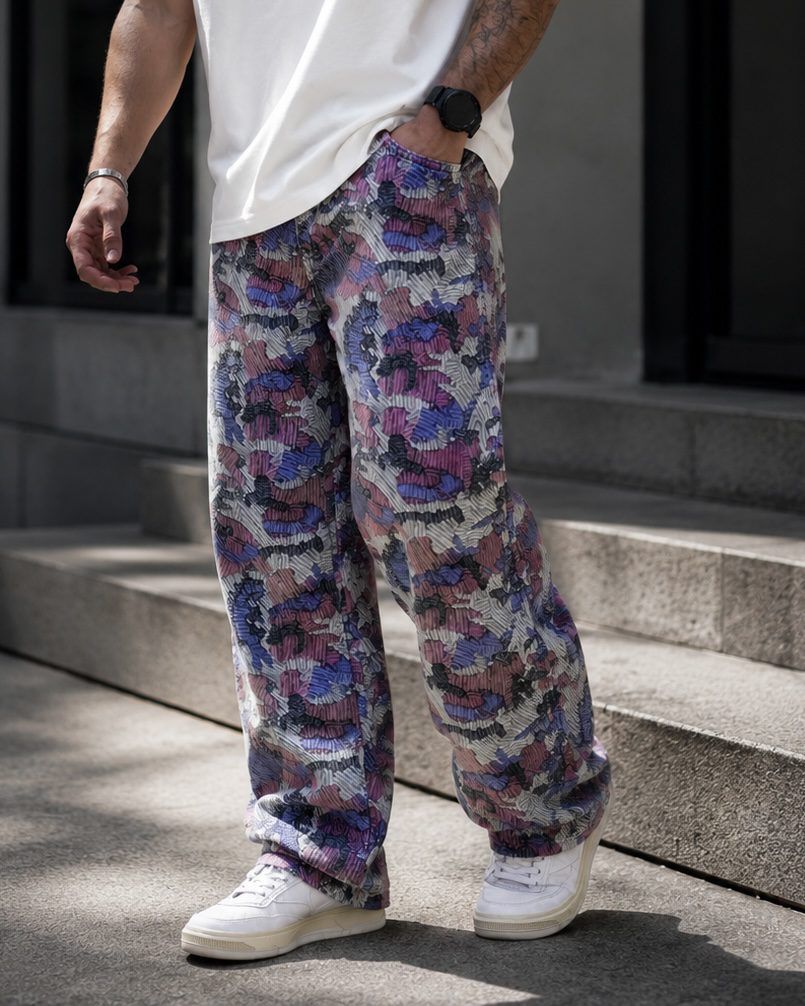 Abstract Pattern Jeans – Multicolor gallery.thumbnail 2