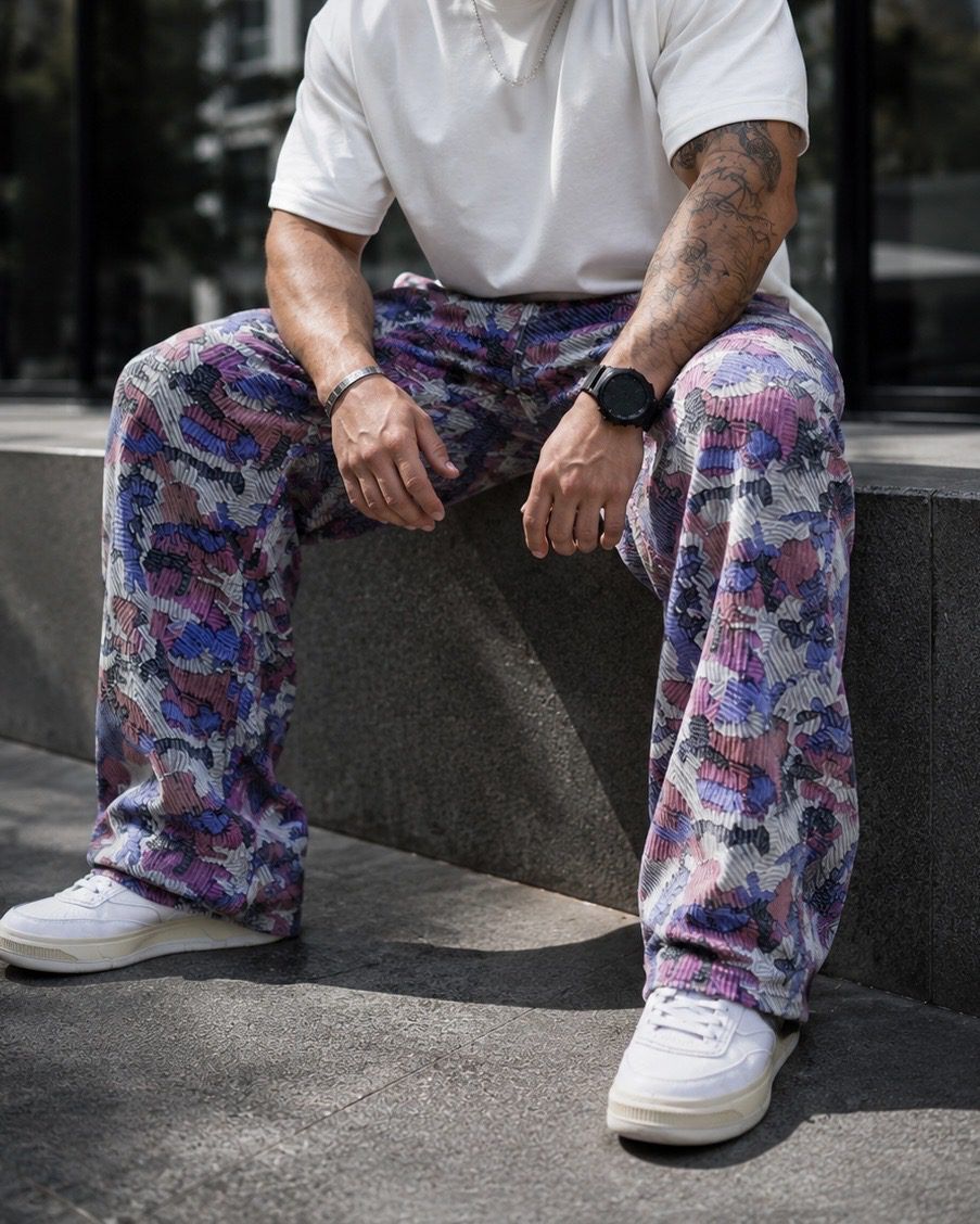 Abstract Pattern Jeans – Multicolor gallery.thumbnail 3