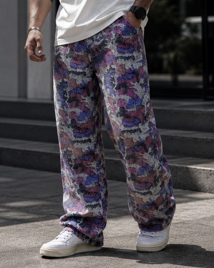 Abstract Pattern Jeans – Multicolor gallery.thumbnail 4