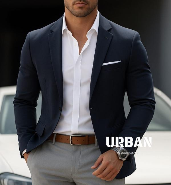 Navy Blue Slim Fit Blazer