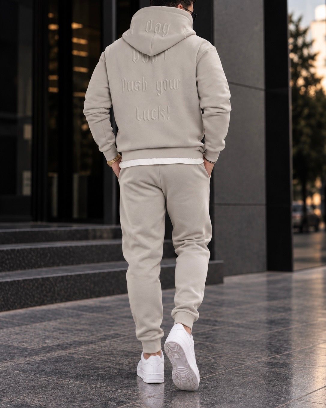 Grey Premium Hoodie Tracksuit Set gallery.thumbnail 2