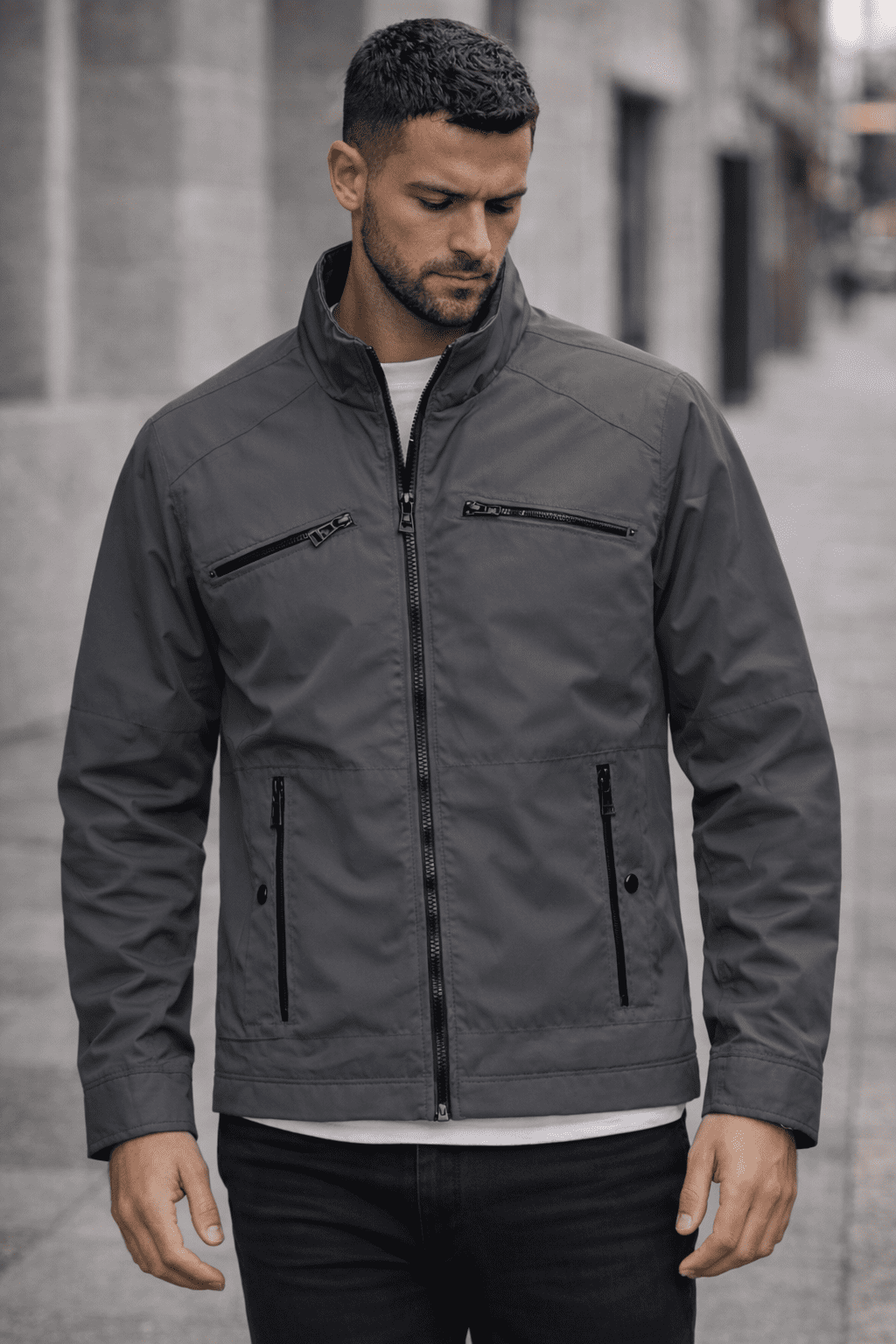 Signature Zip Jacket – Grey gallery.thumbnail 2