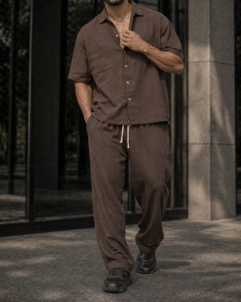 Linen Set – Brown 2
