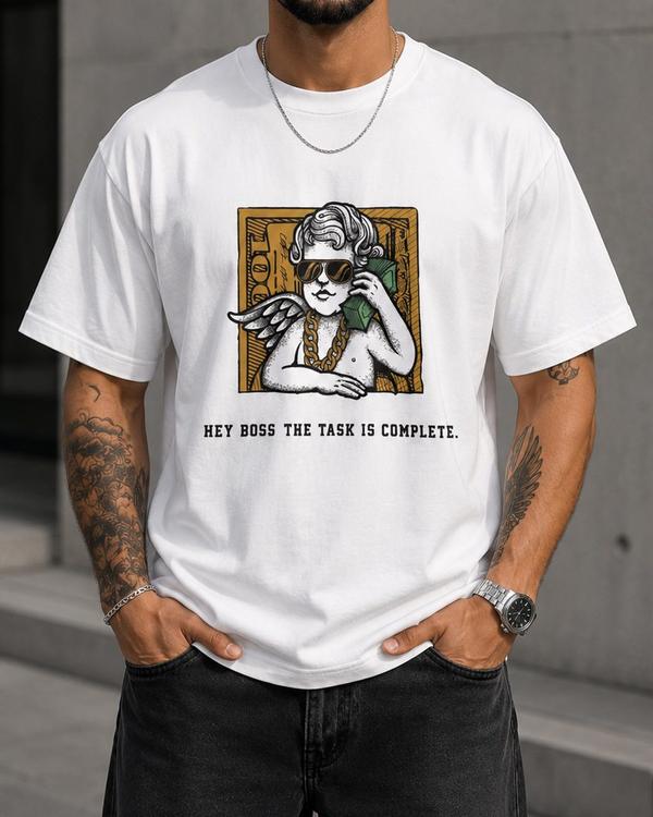 Oversized Graphic T-Shirt – White