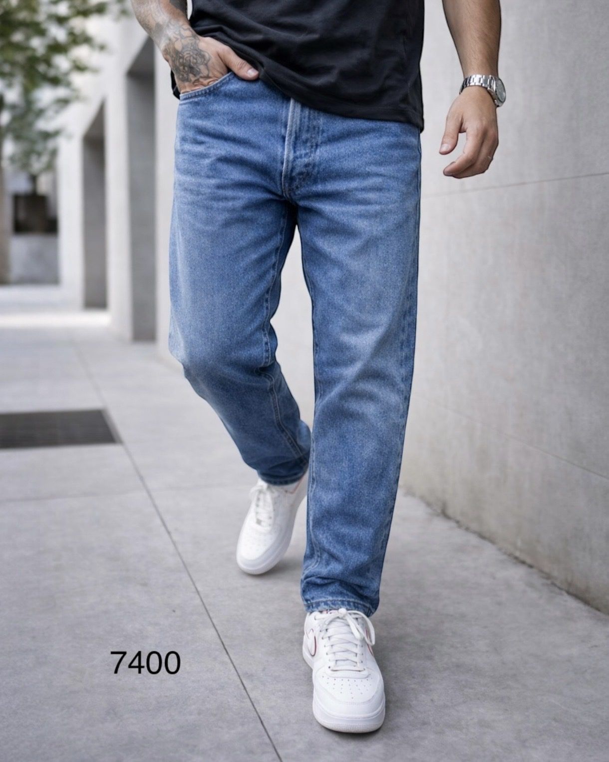 Essential Relaxed Fit Blue Denim Jeans gallery.thumbnail 1