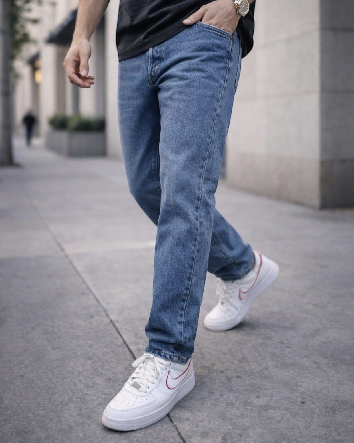 Essential Relaxed Fit Blue Denim Jeans gallery.thumbnail 2
