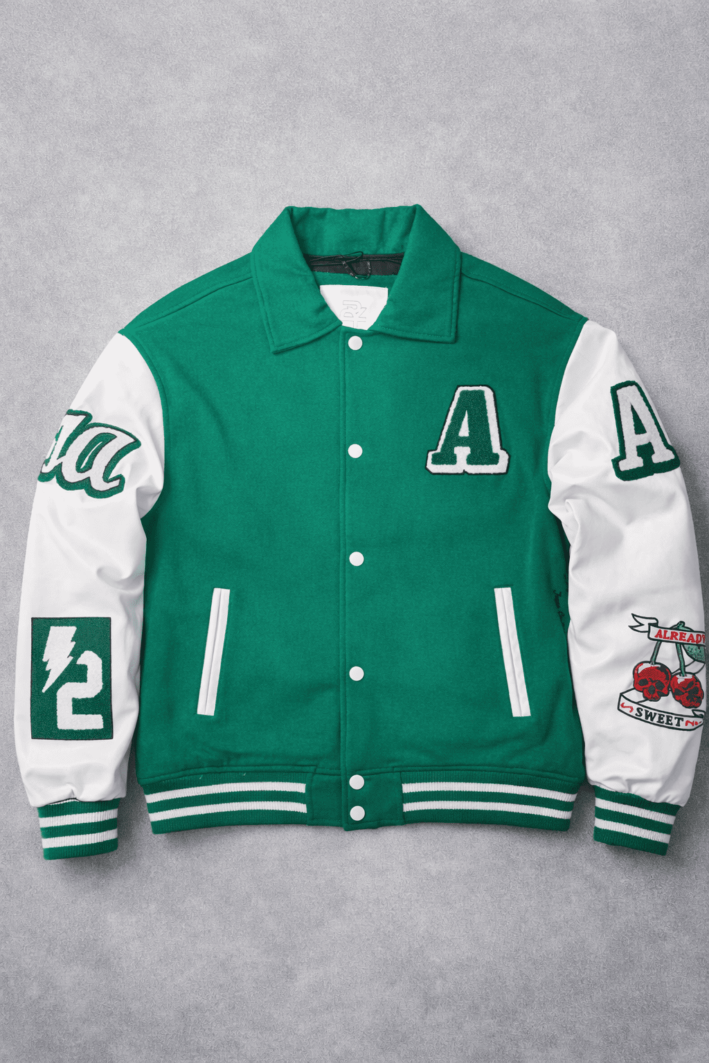 Modern Varsity Jacket – Green Edition gallery.thumbnail 3