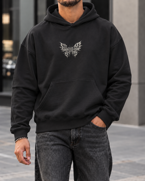 Black Tribal Graphic Hoodie