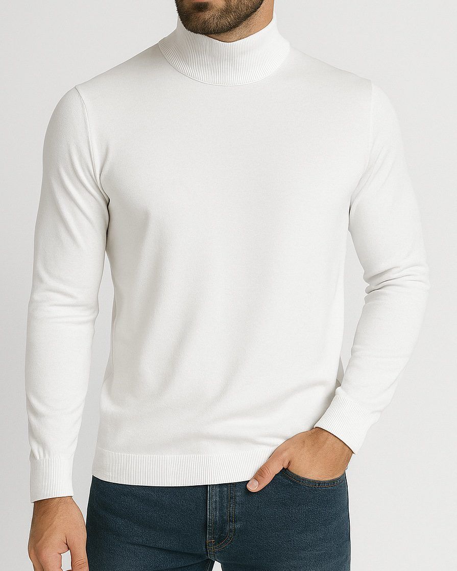 WHITE TURTLENECK – PREMIUM SLIM FIT gallery.thumbnail 2