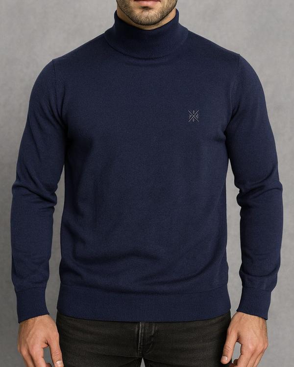 Navy Blue Turtleneck – Timeless Urban Edition
