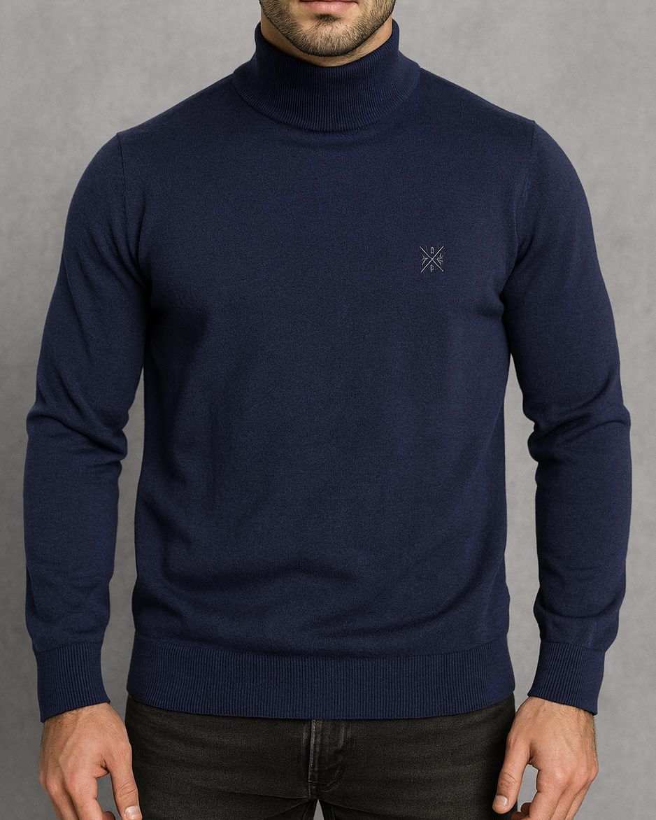 Navy Blue Turtleneck – Timeless Urban Edition 1