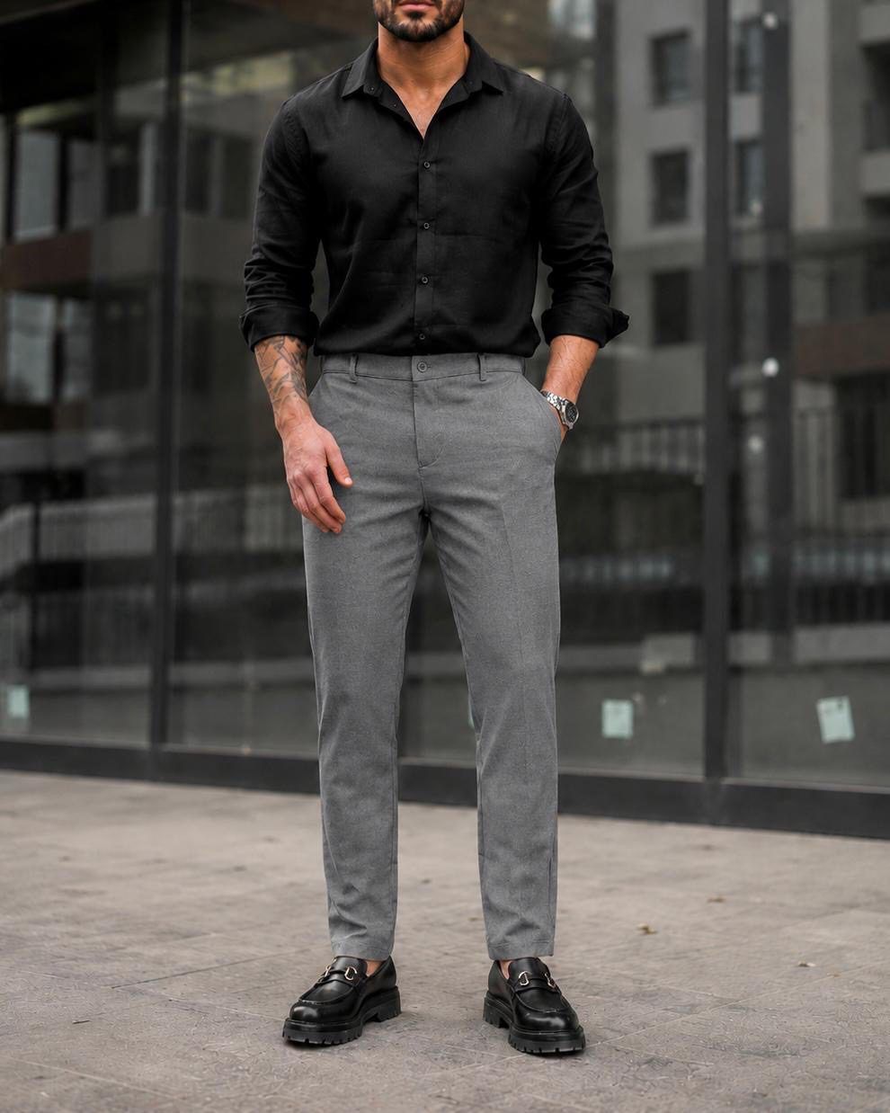 Tailored Essential Trousers – Grey gallery.thumbnail 2