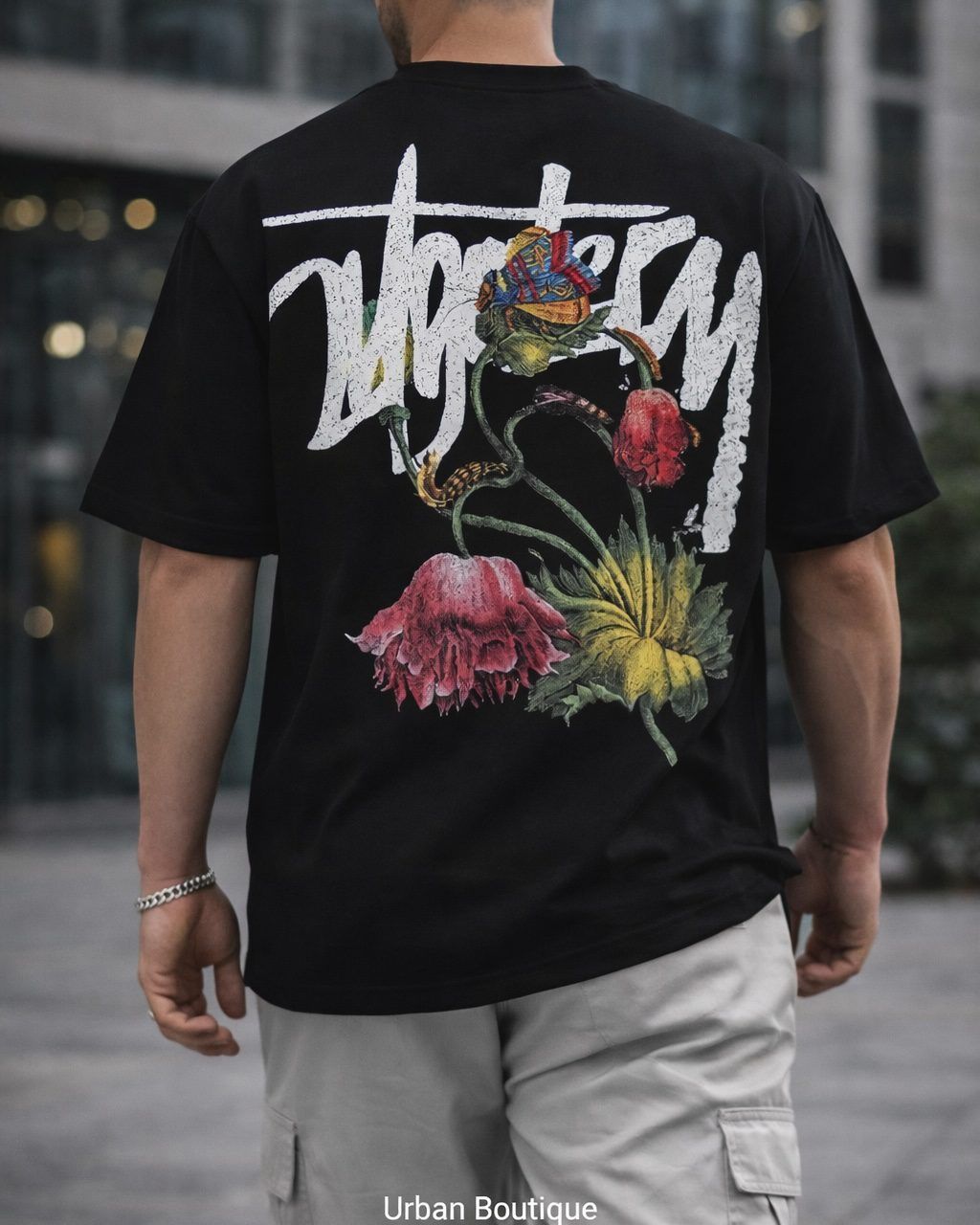 Statement Back Print T-Shirt – Black gallery.thumbnail 2