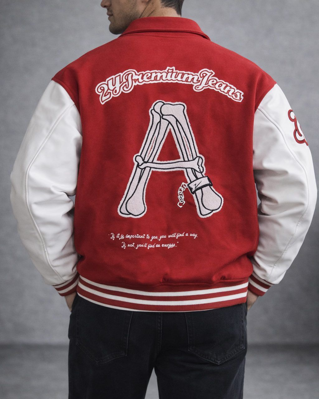 Modern Varsity Jacket – Red Edition gallery.thumbnail 3