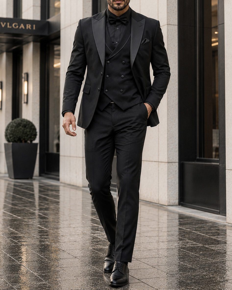 Premium 3-Piece Suit – Black gallery.thumbnail 1