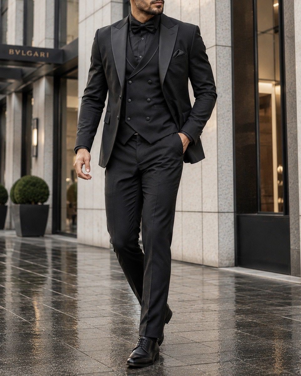 Premium 3-Piece Suit – Black gallery.thumbnail 2