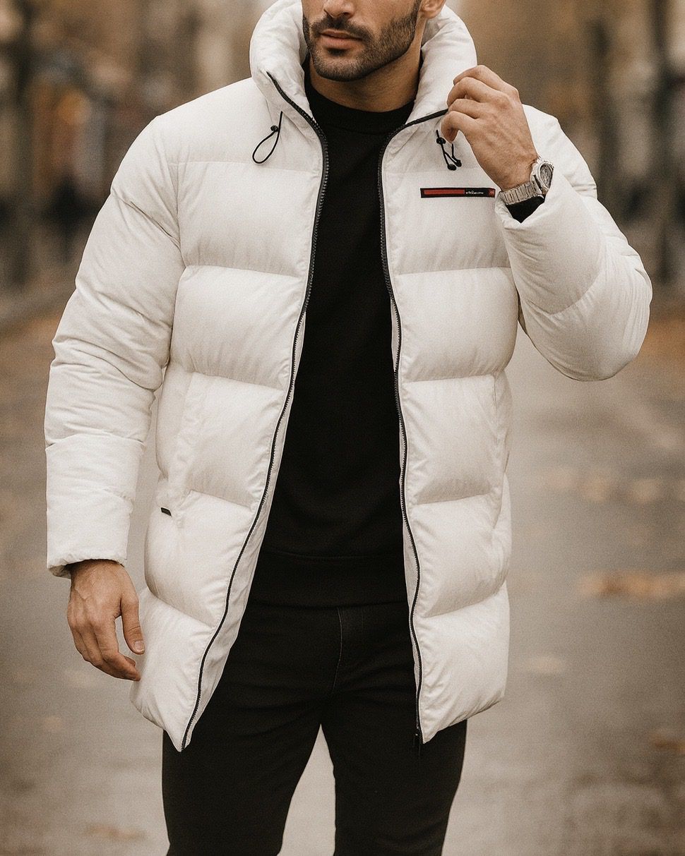 PREMIUM LONG PUFFER JACKET – WHITE gallery.thumbnail 1