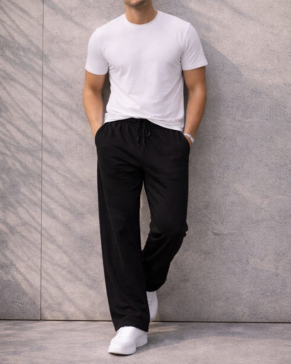 Black Baggy Sweatpants gallery.thumbnail 2