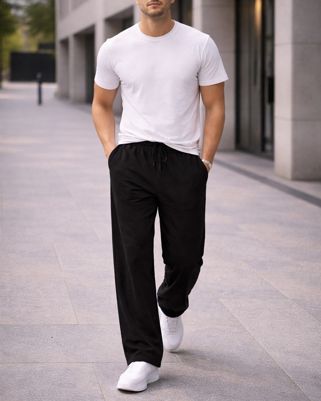 Black Baggy Sweatpants gallery.thumbnail 3