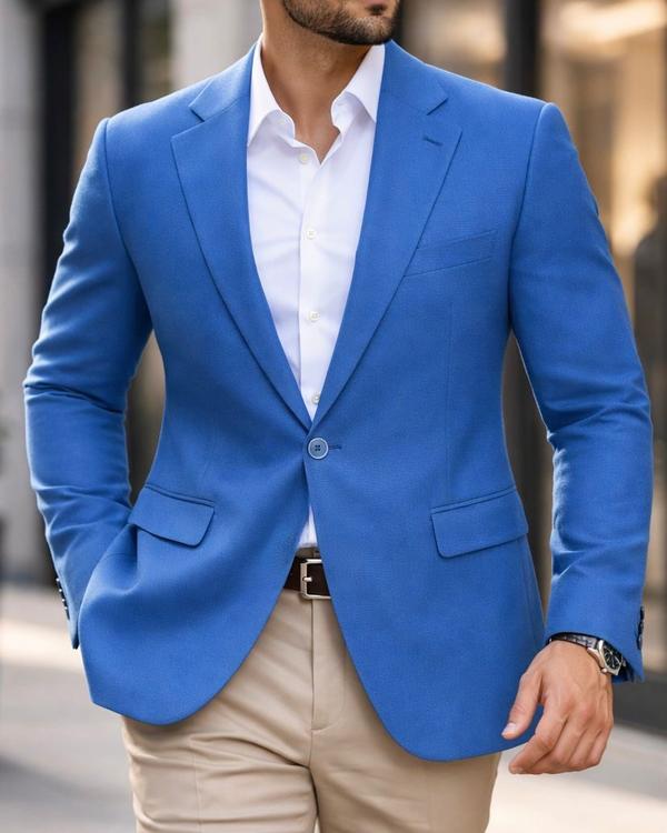 Tailored Statement Blazer – Blue