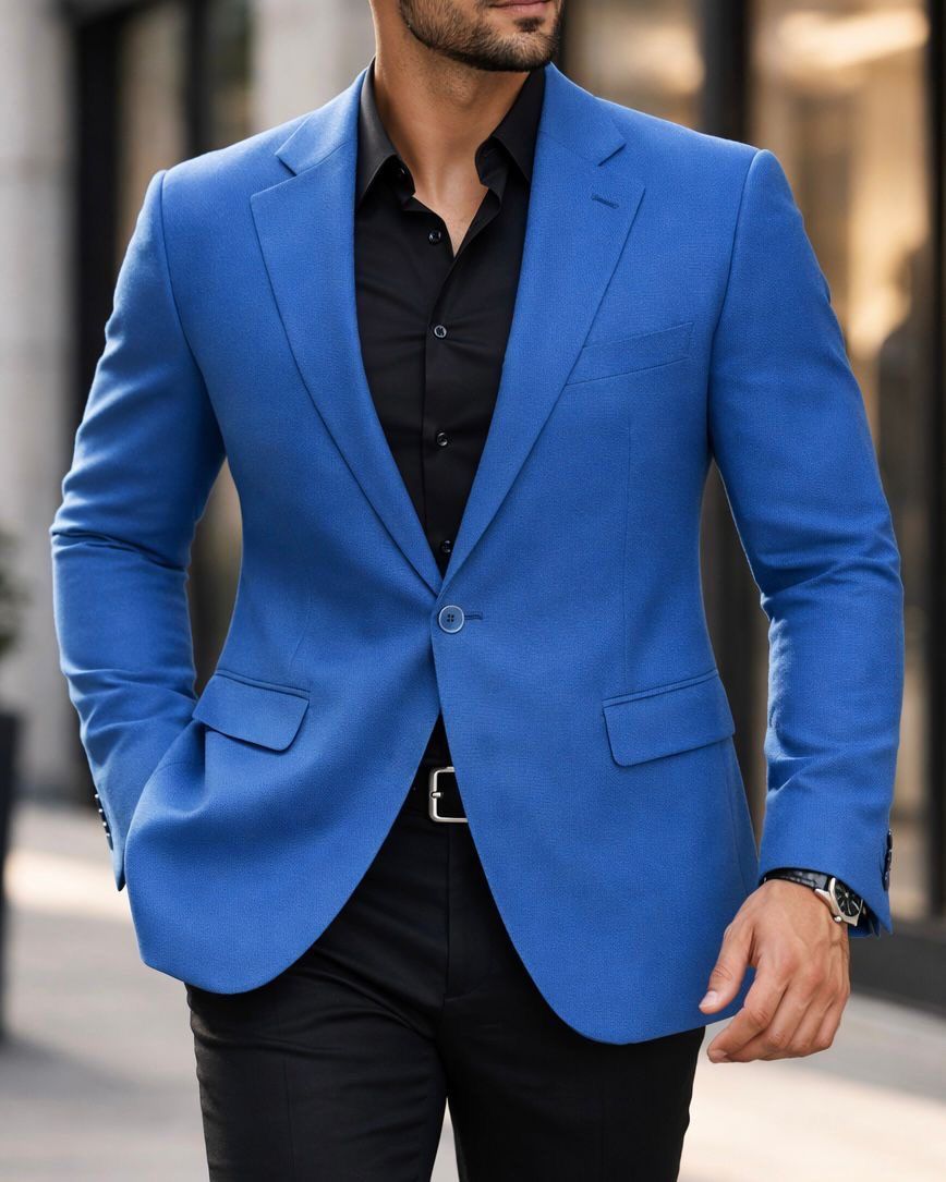 Tailored Statement Blazer – Blue gallery.thumbnail 2