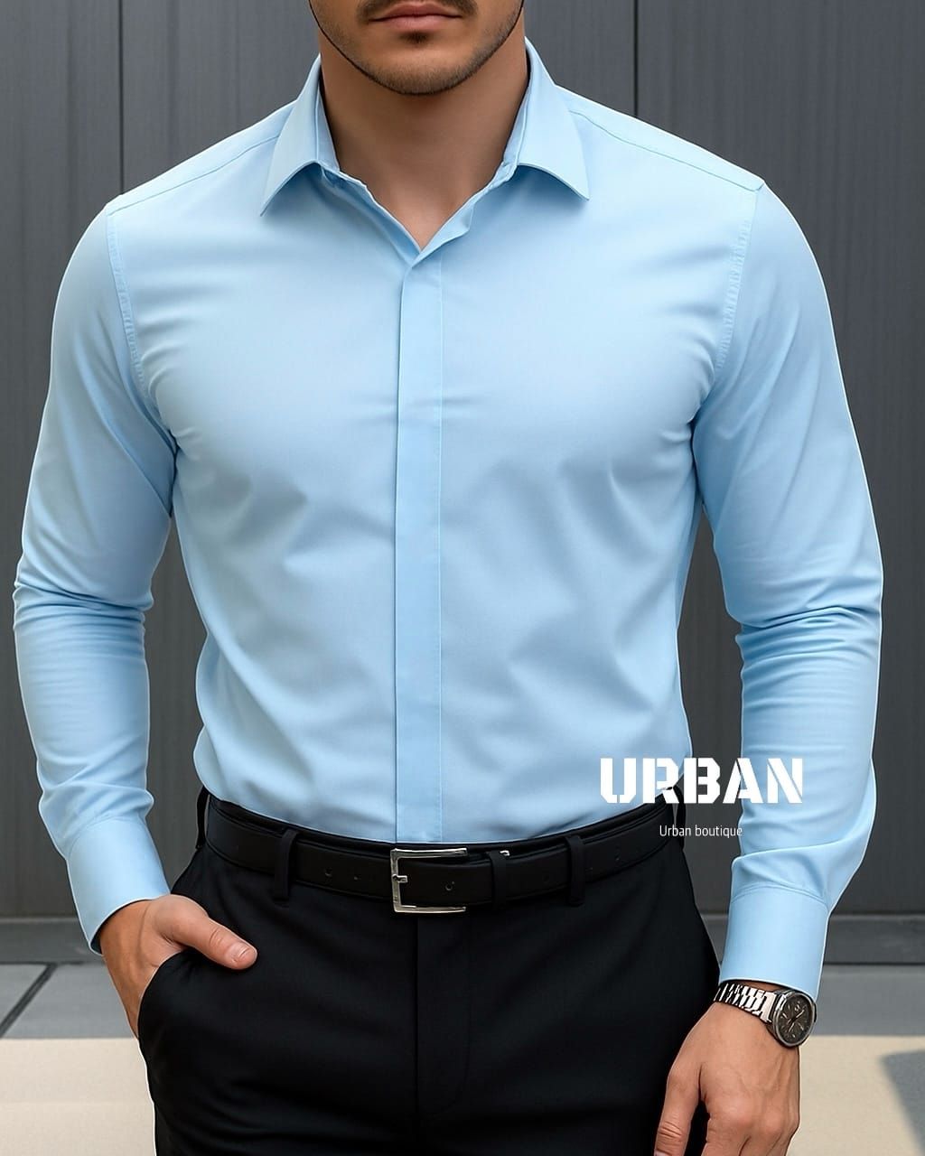 Sky Blue Long Sleeve Shirt gallery.thumbnail 1