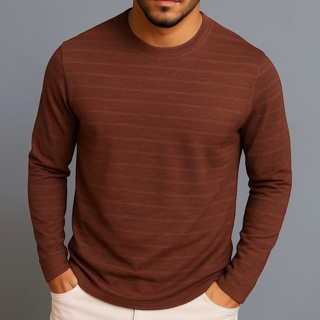 Brown Striped Long Sleeve gallery.thumbnail 1