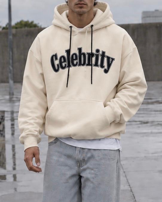 Beige Celebrity Statement Hoodie