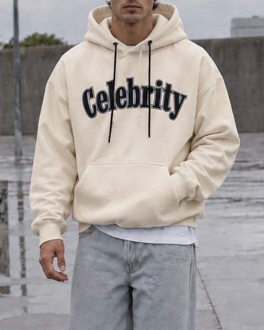 Beige Celebrity Statement Hoodie 1