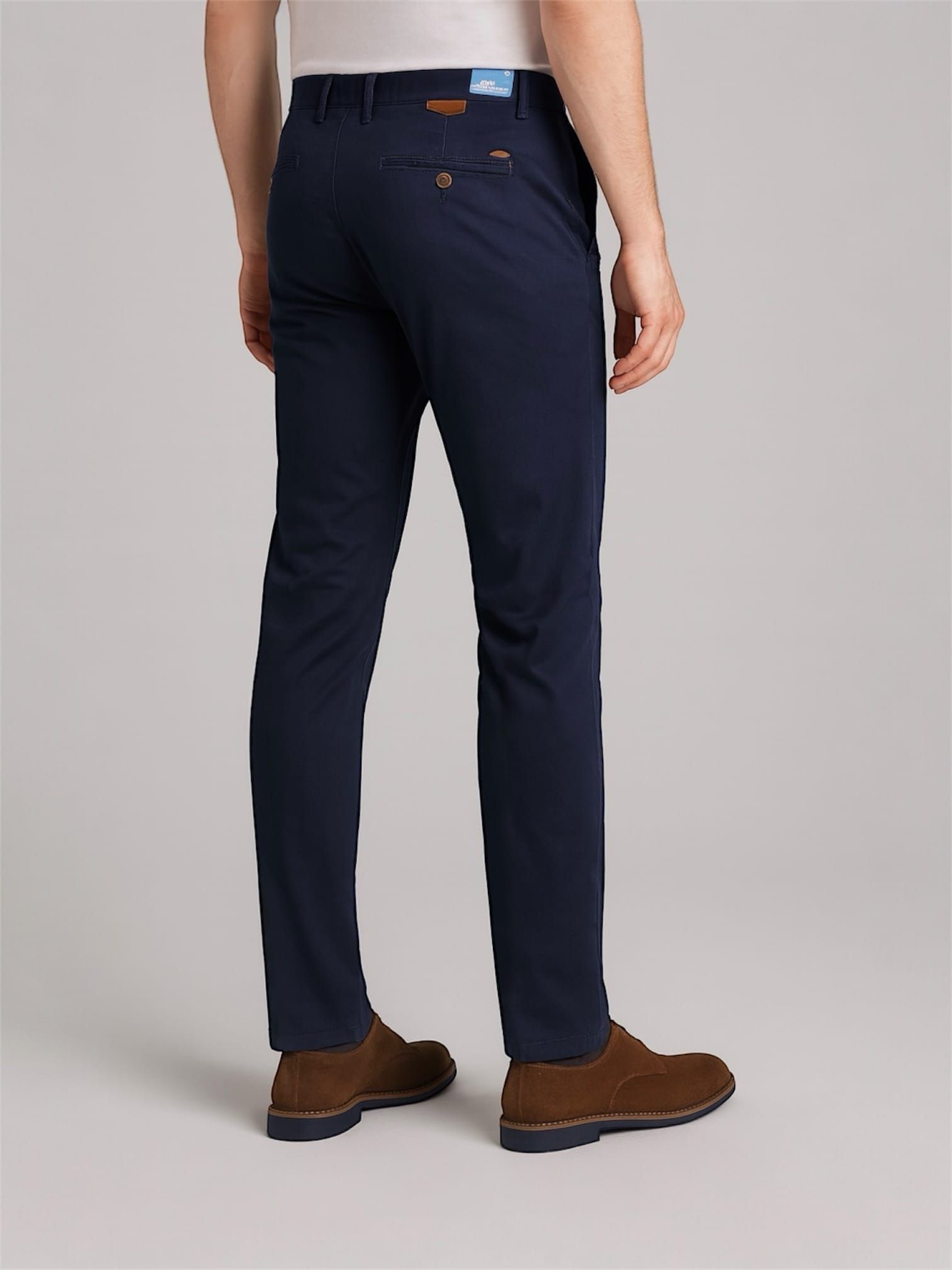 SLIM CHINO TROUSERS – NAVY BLUE gallery.thumbnail 2