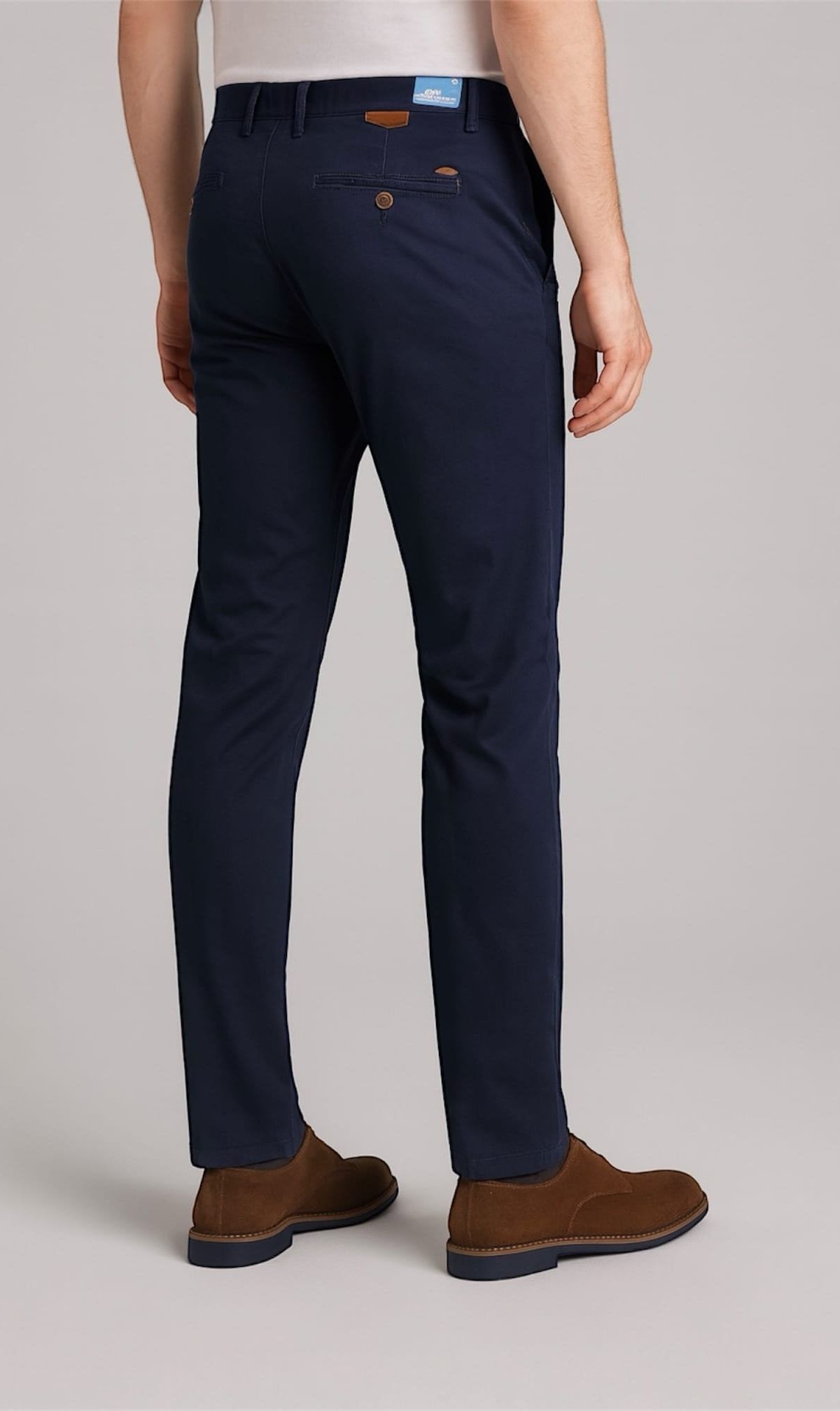 SLIM CHINO TROUSERS – NAVY BLUE 2