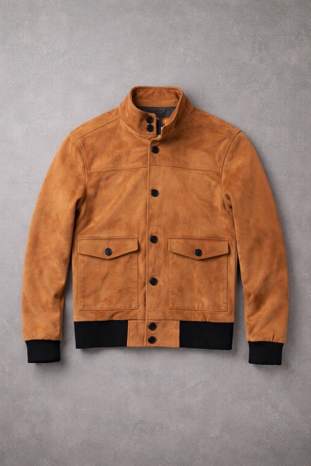 Suede Field Jacket – Camel gallery.thumbnail 4