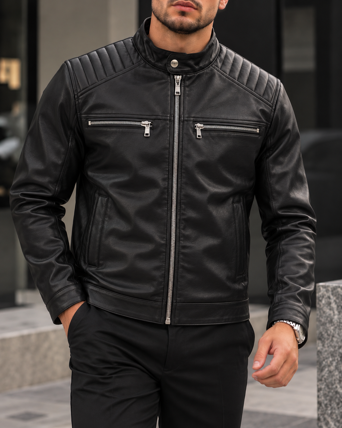 Premium Leather Jacket gallery.thumbnail 1