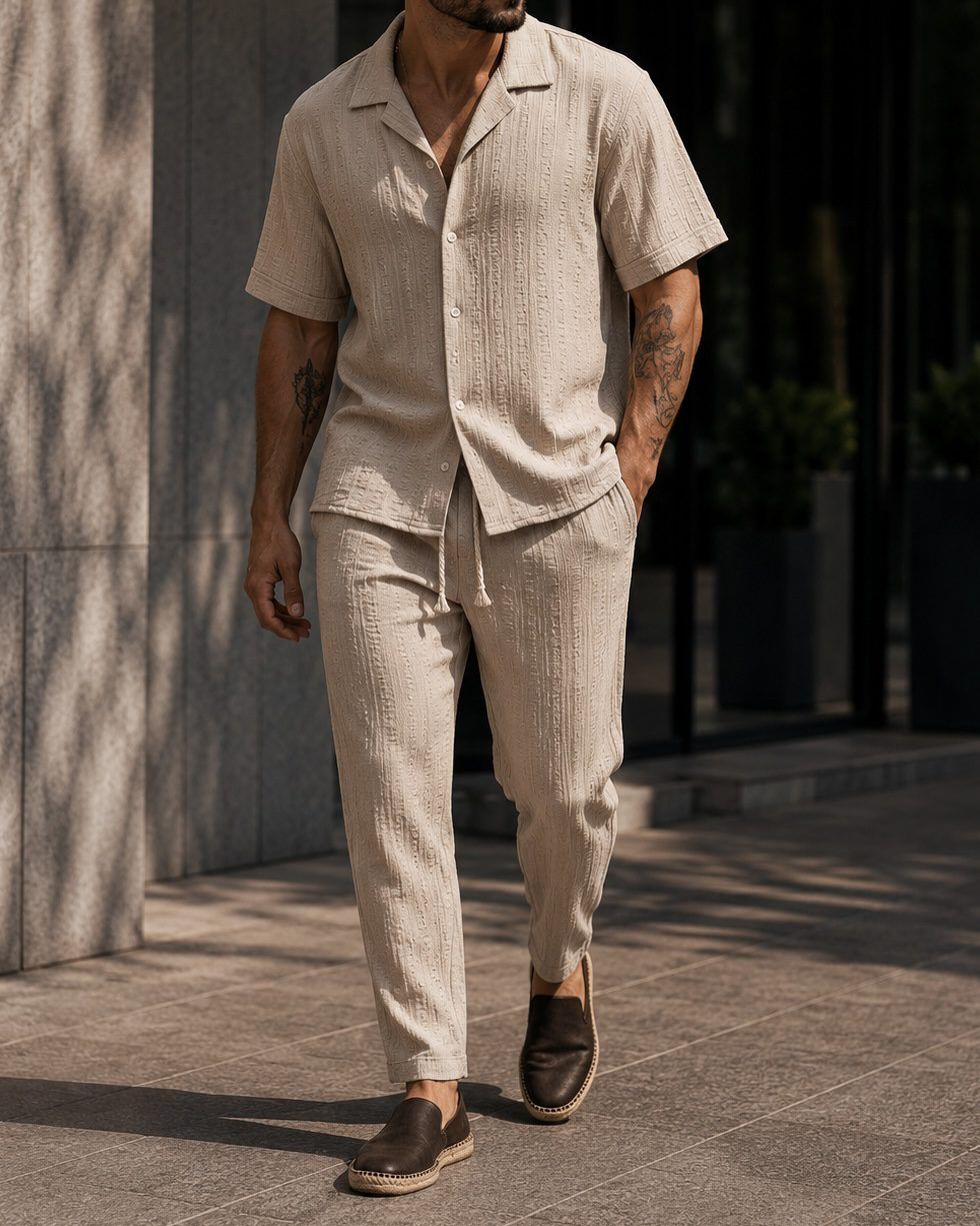Textured Summer Set – Beige 1