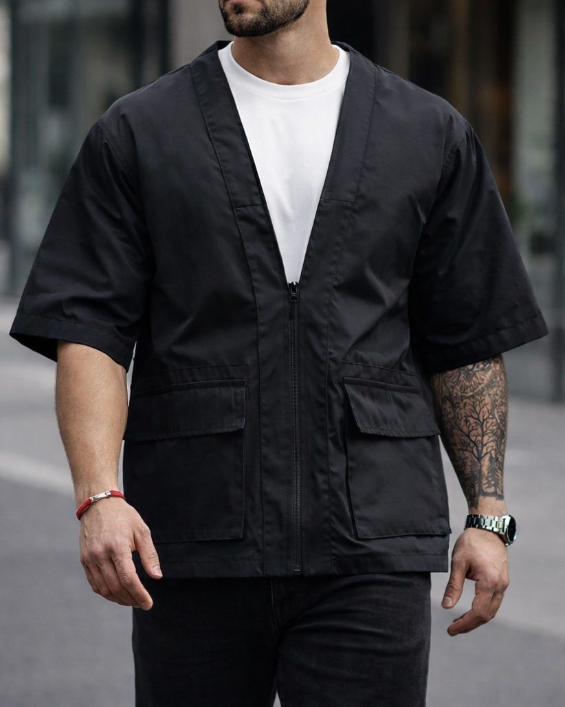 Zip Overshirt – Black gallery.thumbnail 1