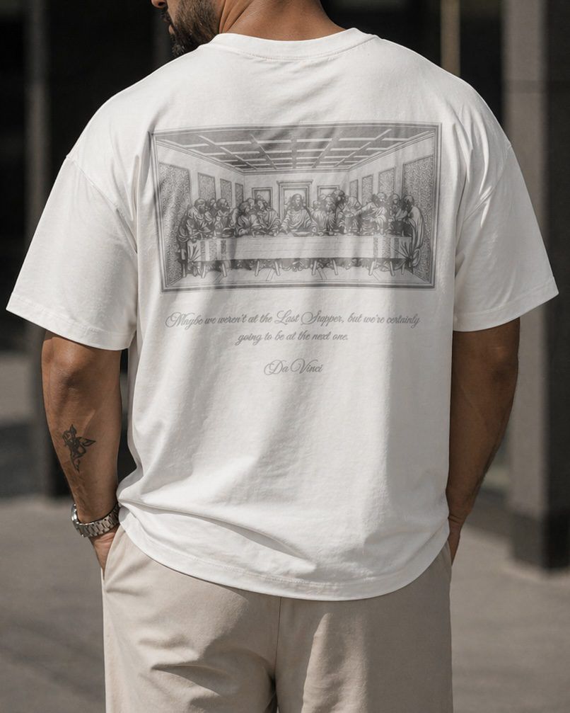 Da Vinci Graphic Tee - White gallery.thumbnail 2