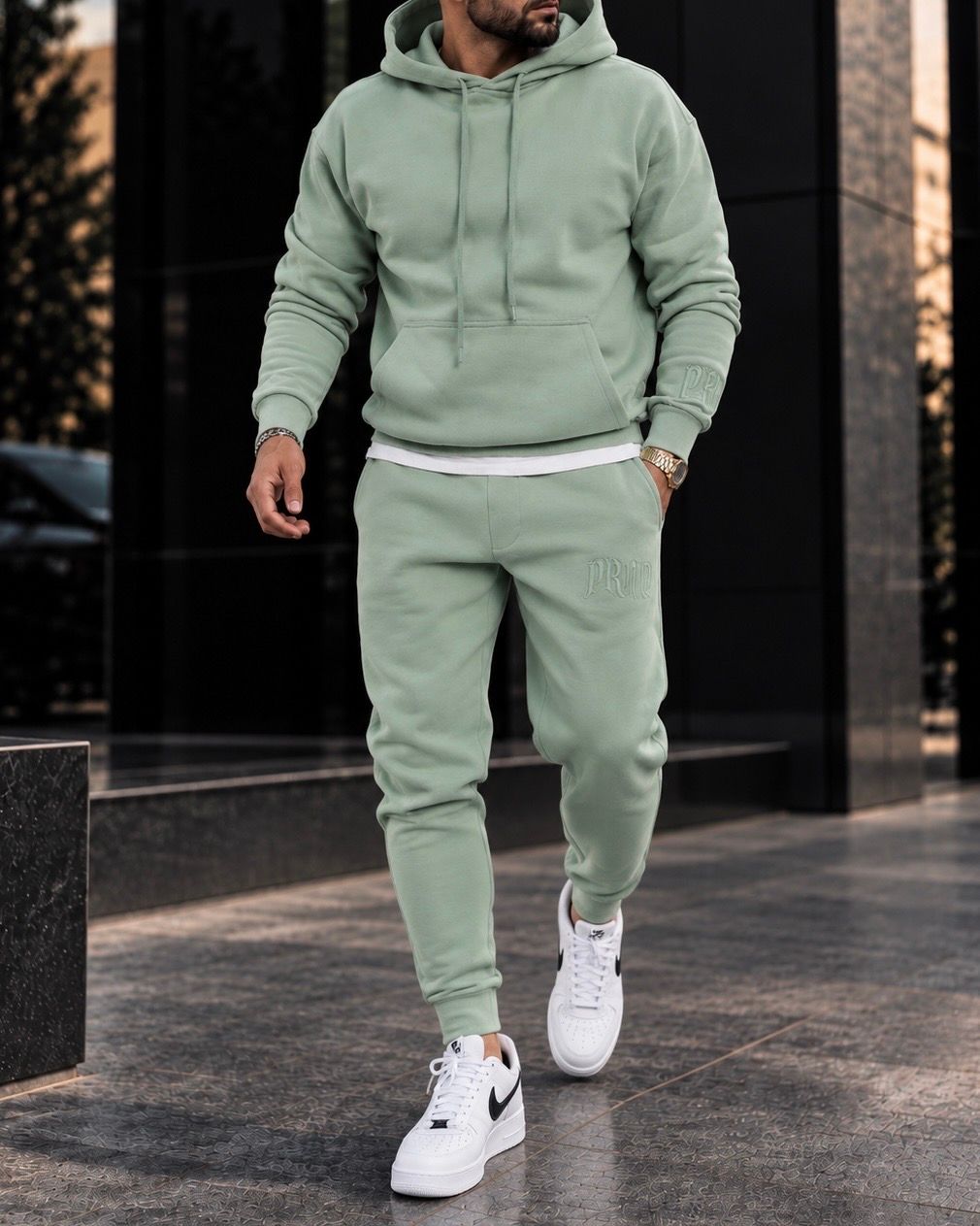 Mint Premium Hoodie Tracksuit Set 1