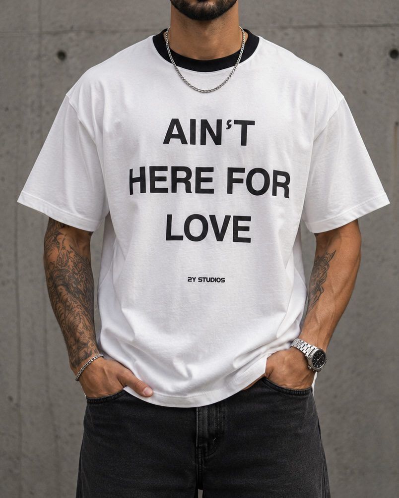 Oversized Statement T-Shirt – White gallery.thumbnail 3