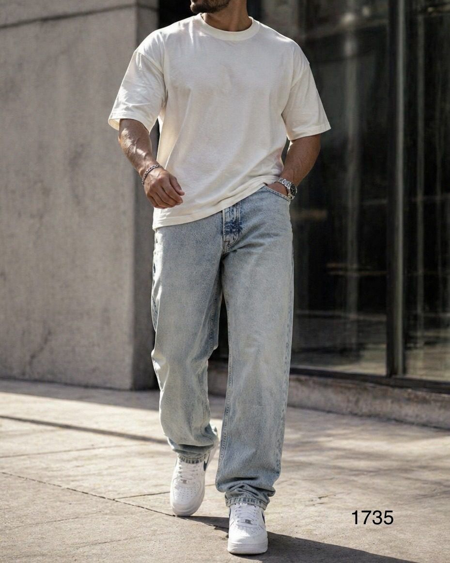 Relaxed Fit Jeans – Washed Blue gallery.thumbnail 3