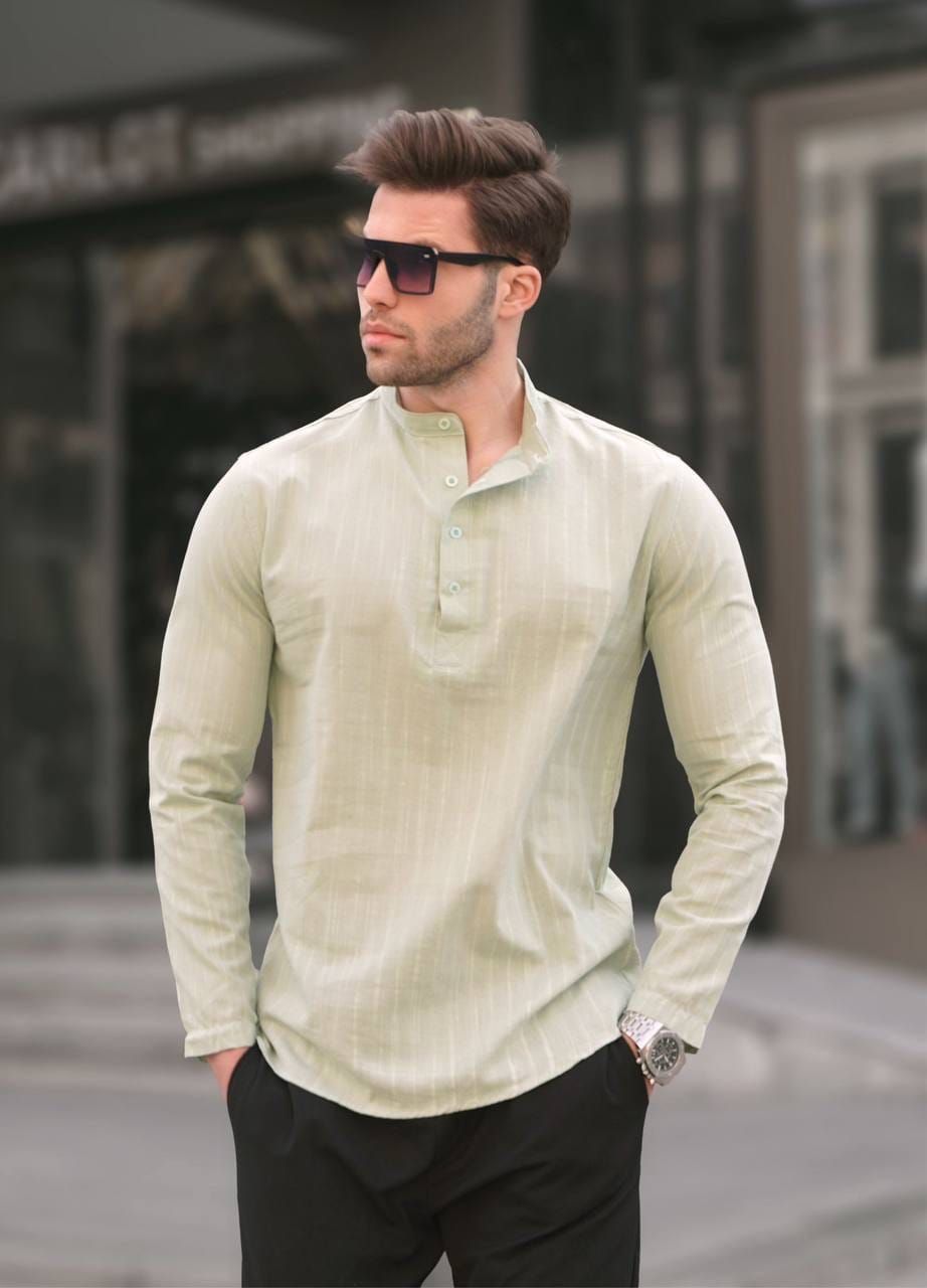 Light Sage Linen Shirt gallery.thumbnail 1