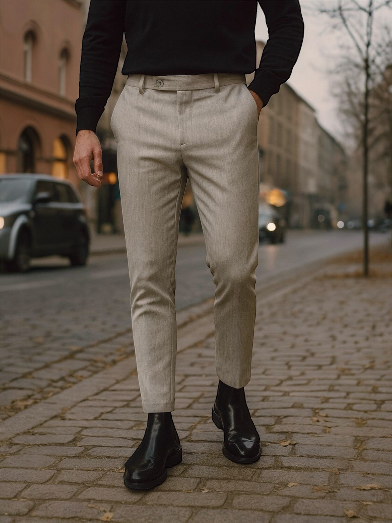 Light Ash Élégance Tailored Pants gallery.thumbnail 1