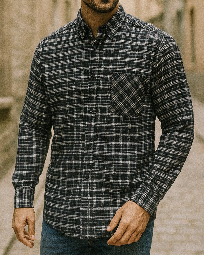 BLACK CHECK FLANNEL SHIRT gallery.thumbnail 1