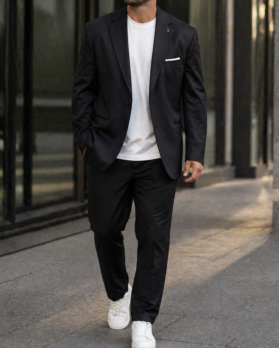 Relaxed Fit Suit – Black gallery.thumbnail 1