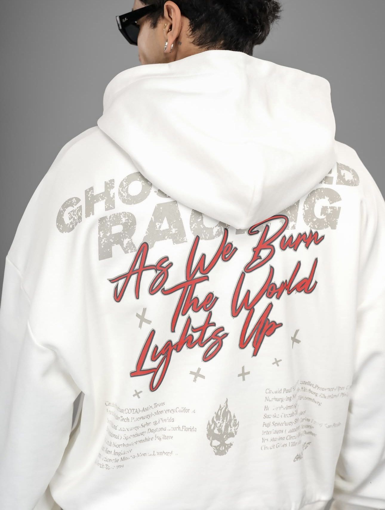 GHOSTSPEED OVERSIZED HOODIE – WHITE gallery.thumbnail 5