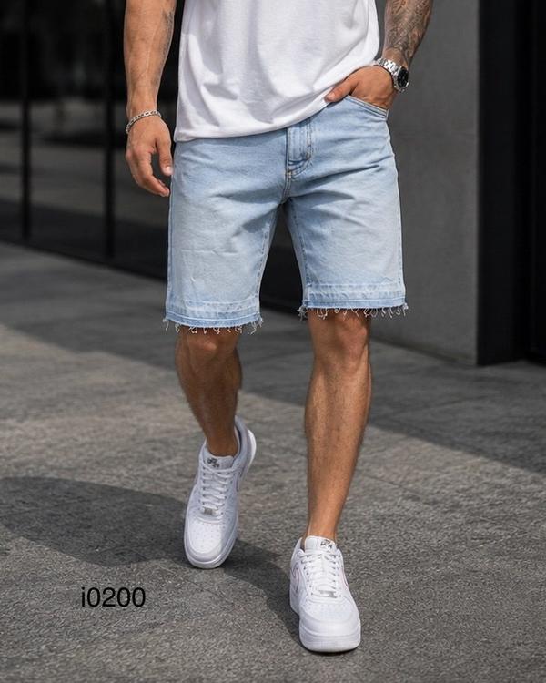 Raw Hem Denim Shorts