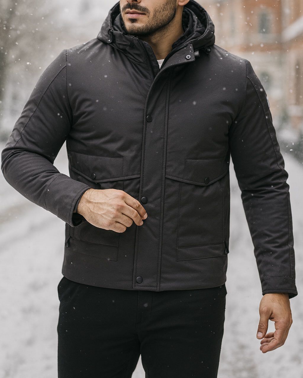 Dark Grey Winter Jacket – Urban Guard Edition gallery.thumbnail 1